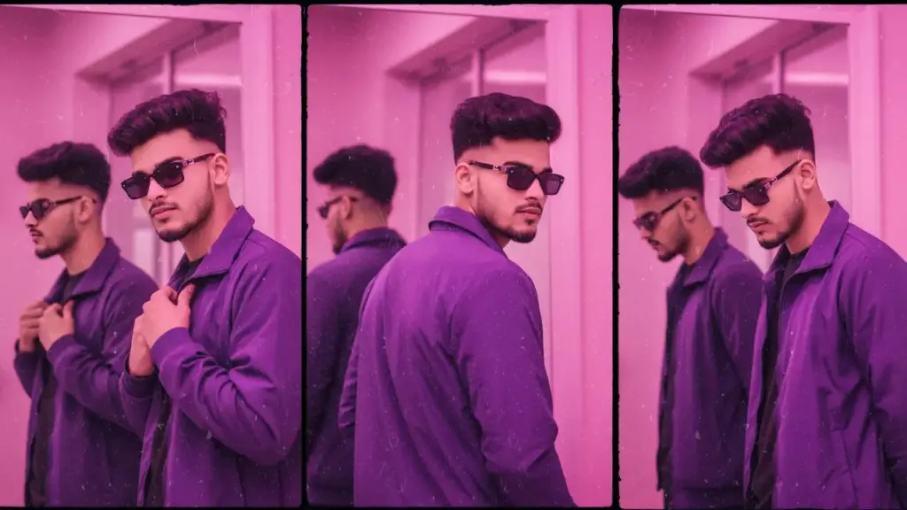 Purple Mirror Look